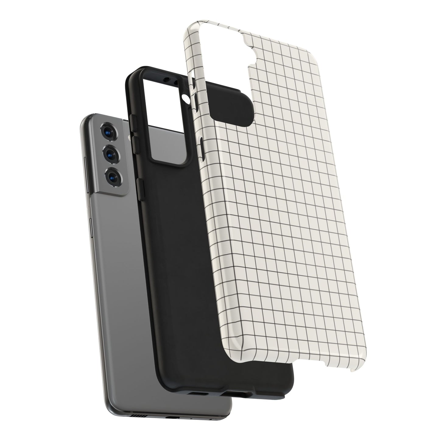 The Architect |Tough Phone Case Minimal Graph Paper Design