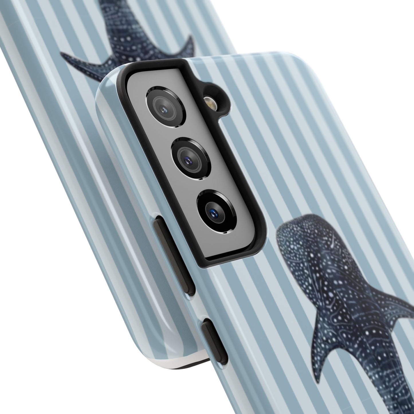Deep Sea  — Blue Striped Tough Protective Cover