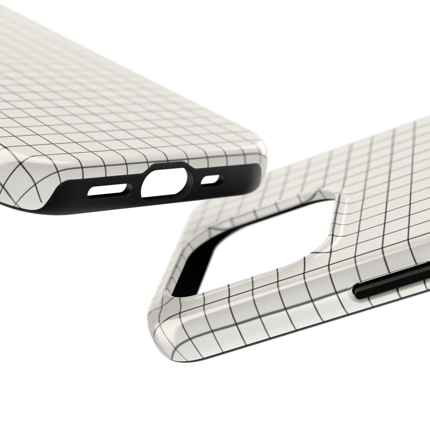 The Architect |Tough Phone Case Minimal Graph Paper Design