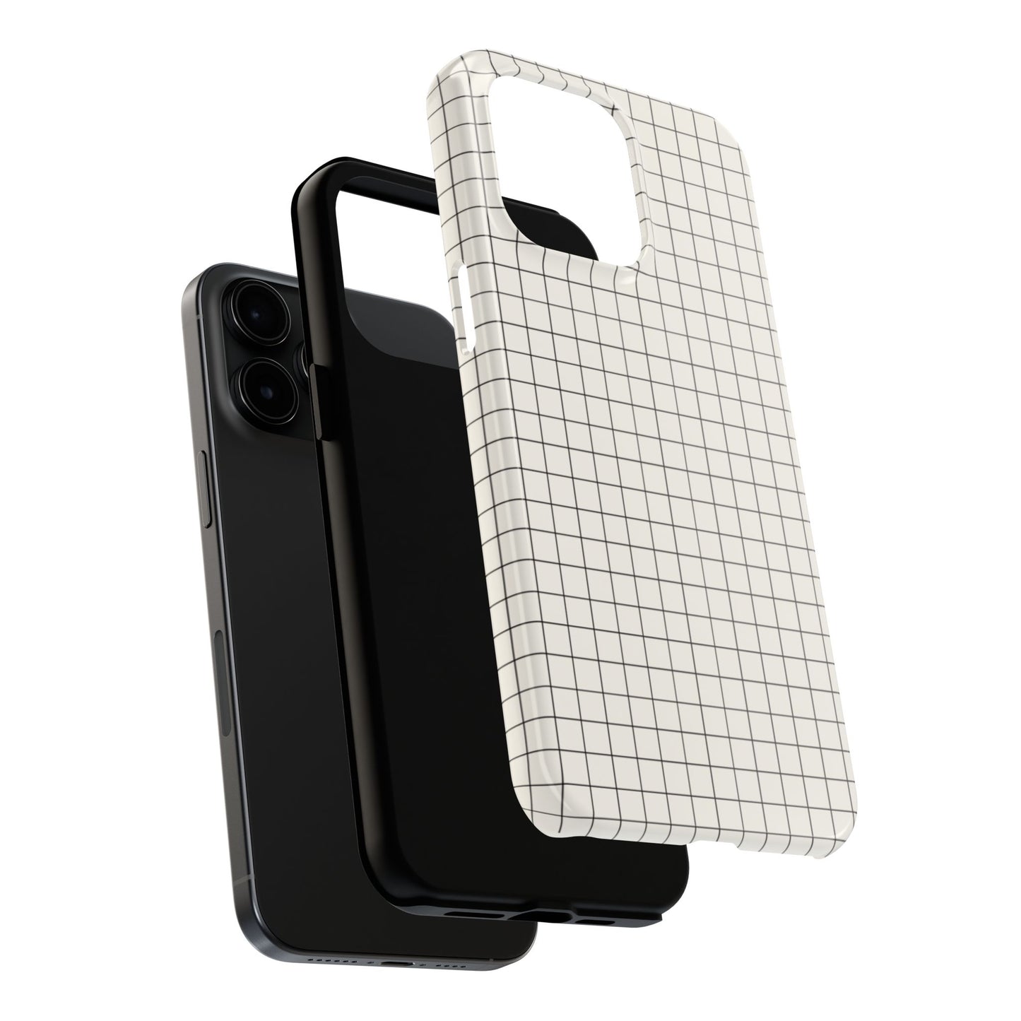 The Architect |Tough Phone Case Minimal Graph Paper Design