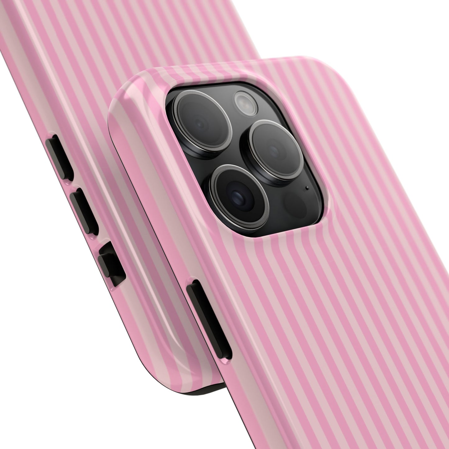 Pretty In Pink  – Pink Vertical Stripe Tough Phone Case