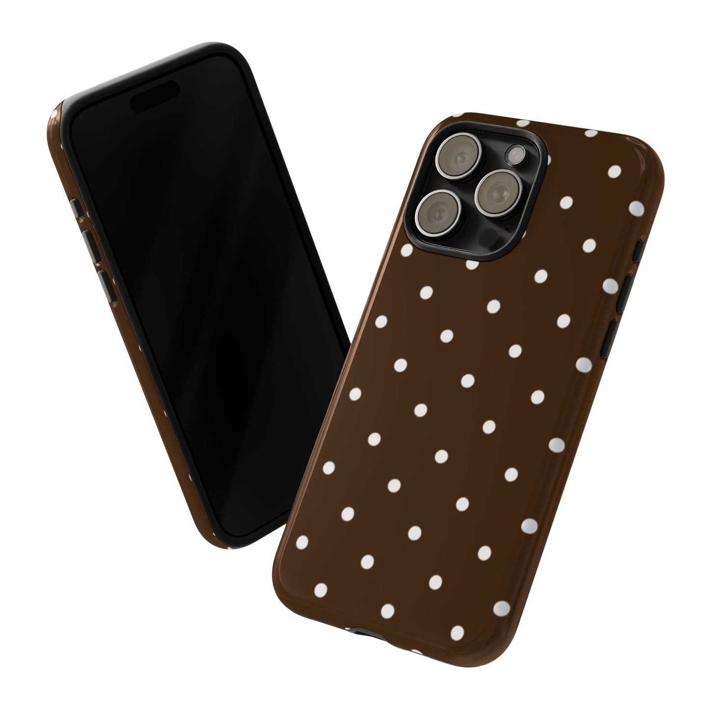 Cacao Polka Dot  — Phone Case Tough Case