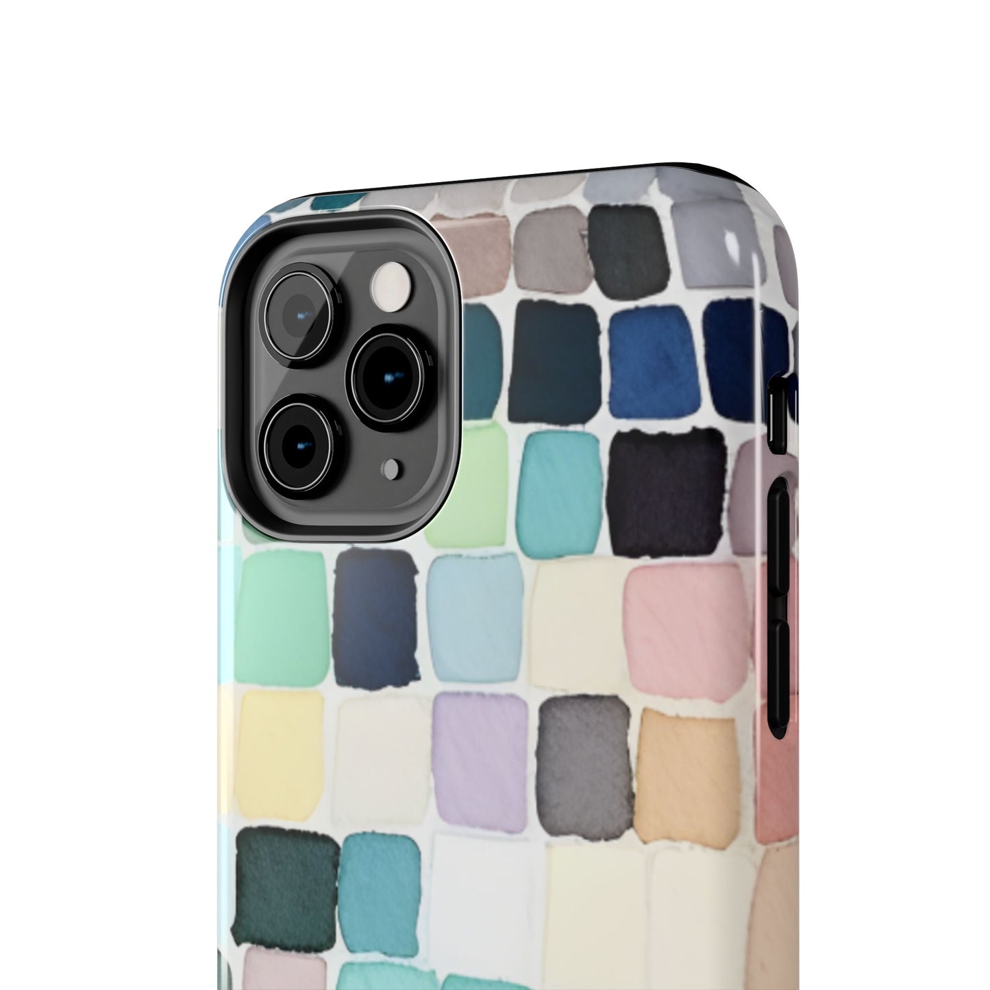 Watercolor —  Abstract Mosaic Tough Phone Case Pastel Tile Protective Cover