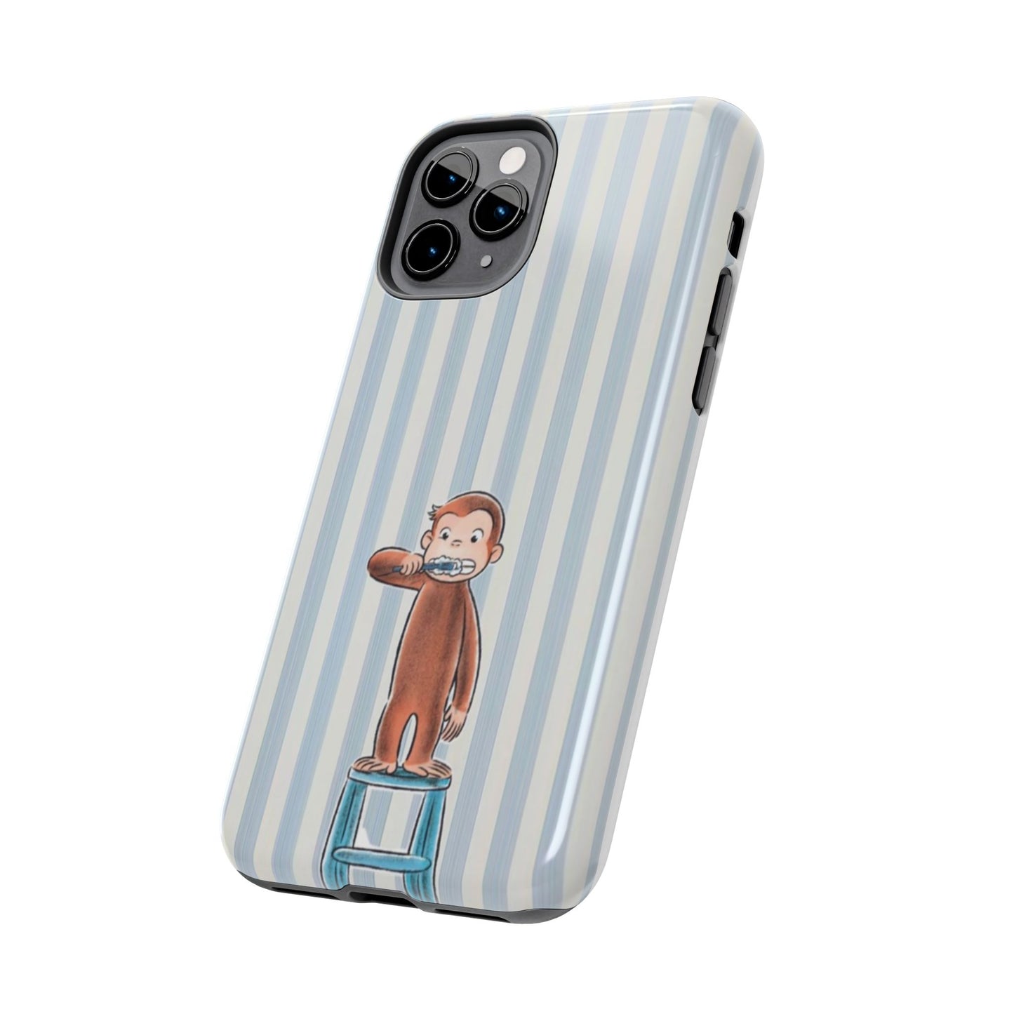Curious George, Brushing Teeth — Monkey Brushing Tooth Tough Phone Case