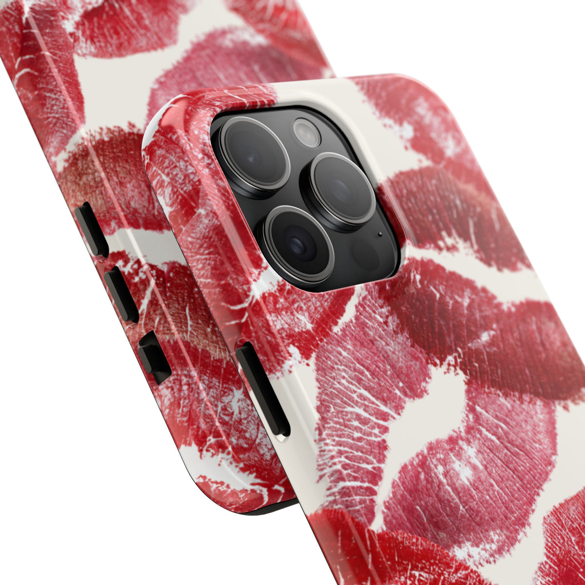 Red Lipstick Kiss Pattern Phone Case | Tough Phone Case