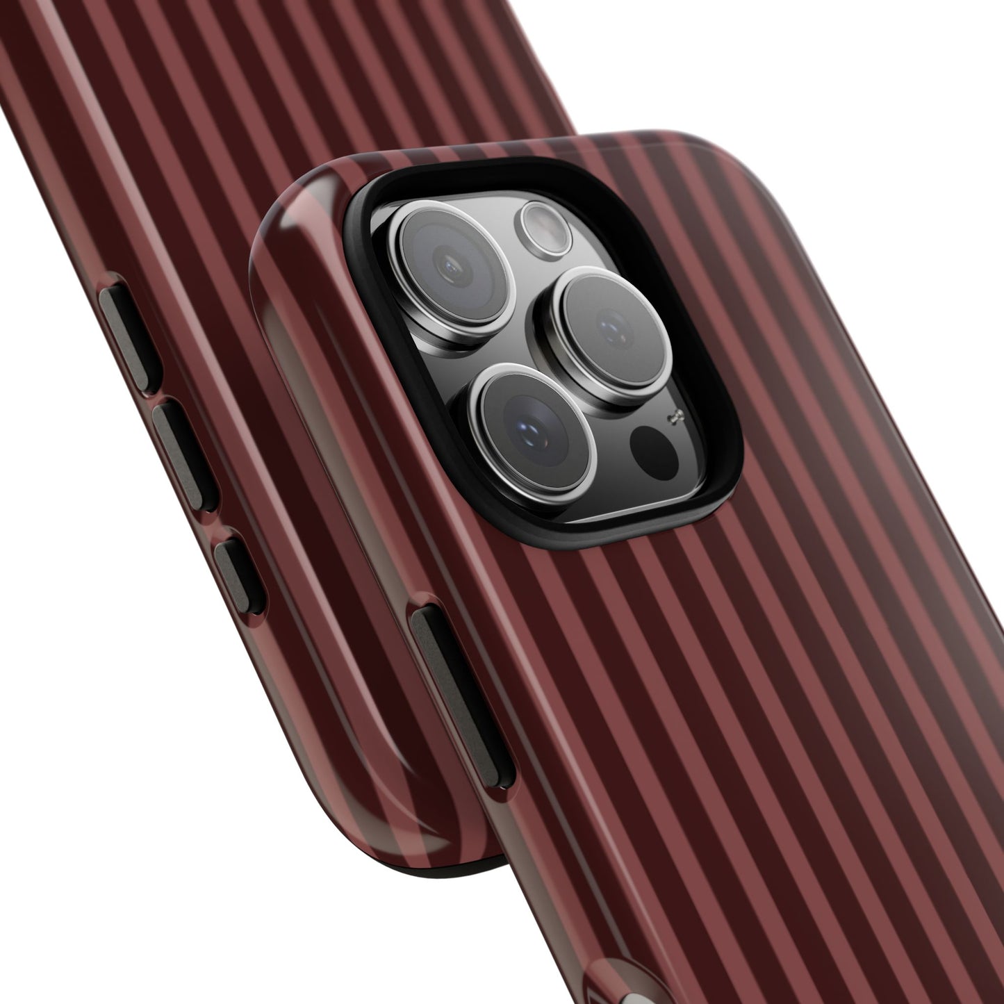 Striped Double Burgundy  — Tough Phone Case