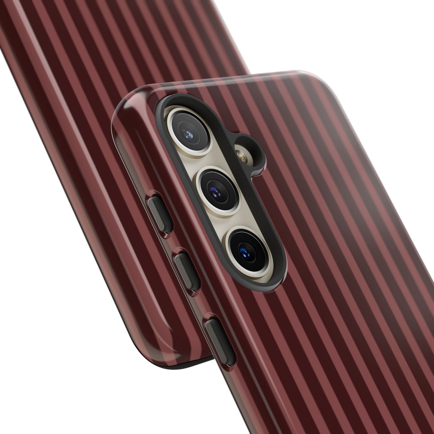 Striped Double Burgundy  — Tough Phone Case