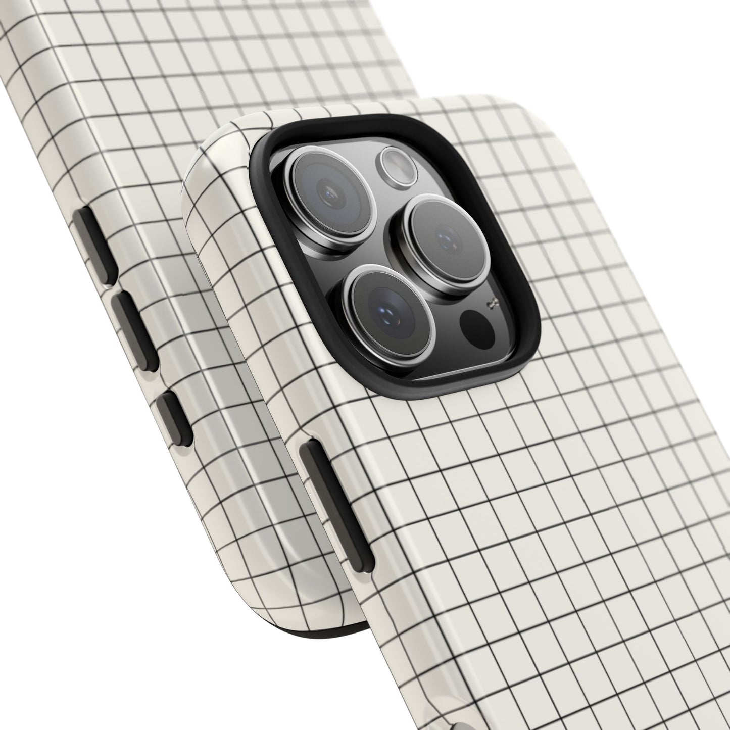 The Architect |Tough Phone Case Minimal Graph Paper Design