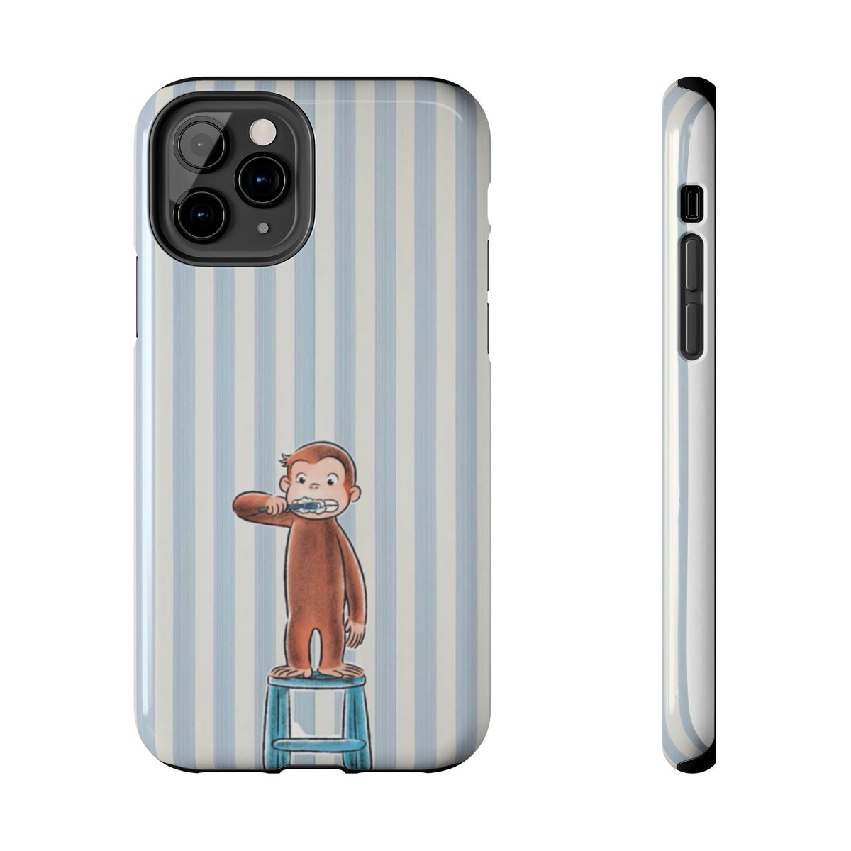 Curious George, Brushing Teeth — Monkey Brushing Tooth Tough Phone Case