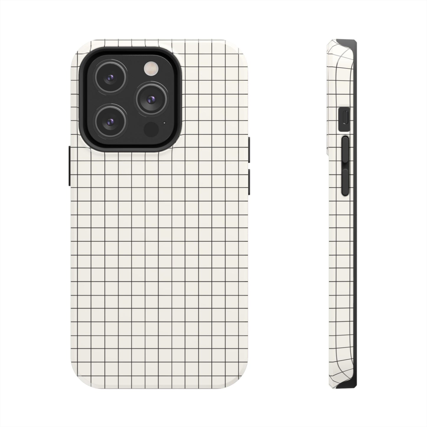 The Architect |Tough Phone Case Minimal Graph Paper Design