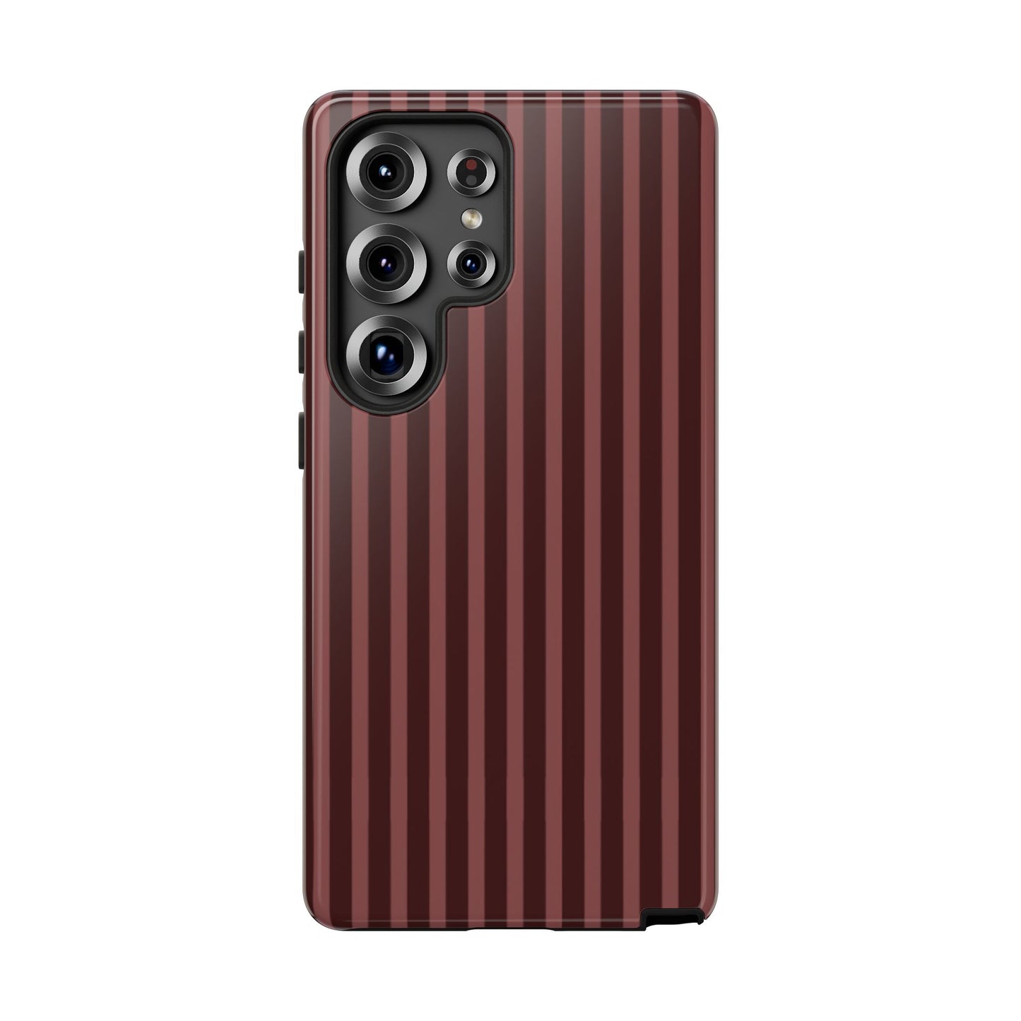 Striped Double Burgundy  — Tough Phone Case