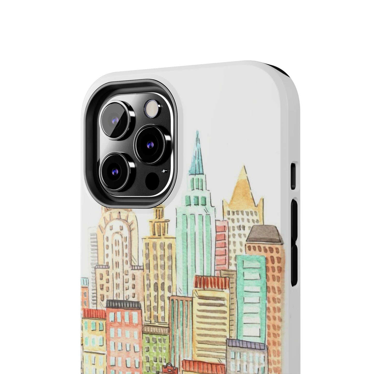 New York – New York Watercolor Skyline Tough Phone Case