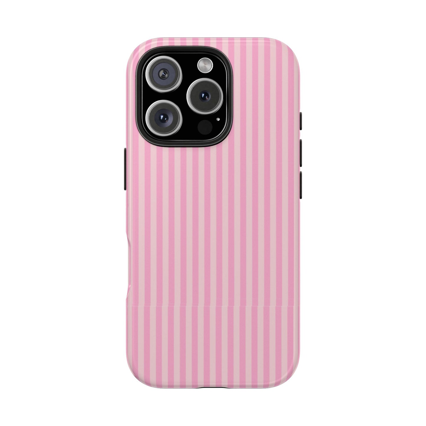 Pretty In Pink  – Pink Vertical Stripe Tough Phone Case