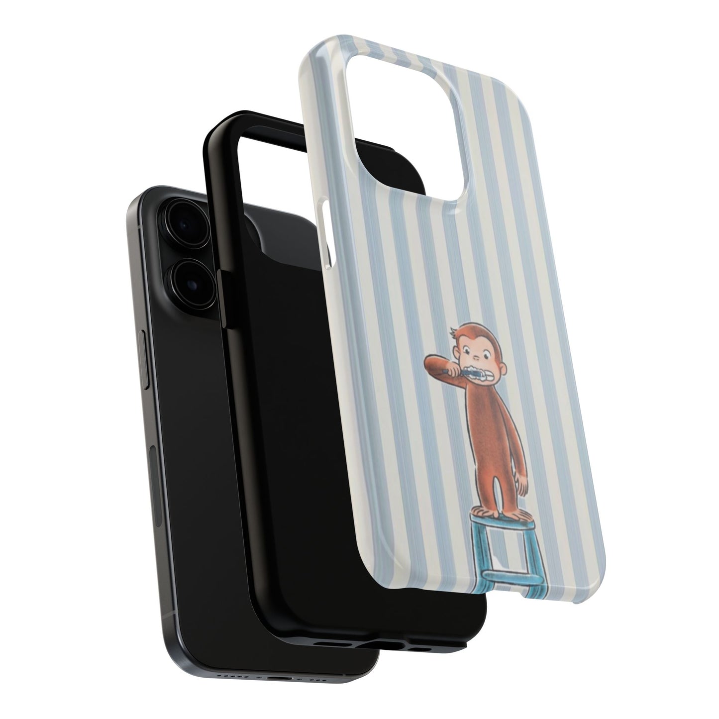Curious George, Brushing Teeth — Monkey Brushing Tooth Tough Phone Case