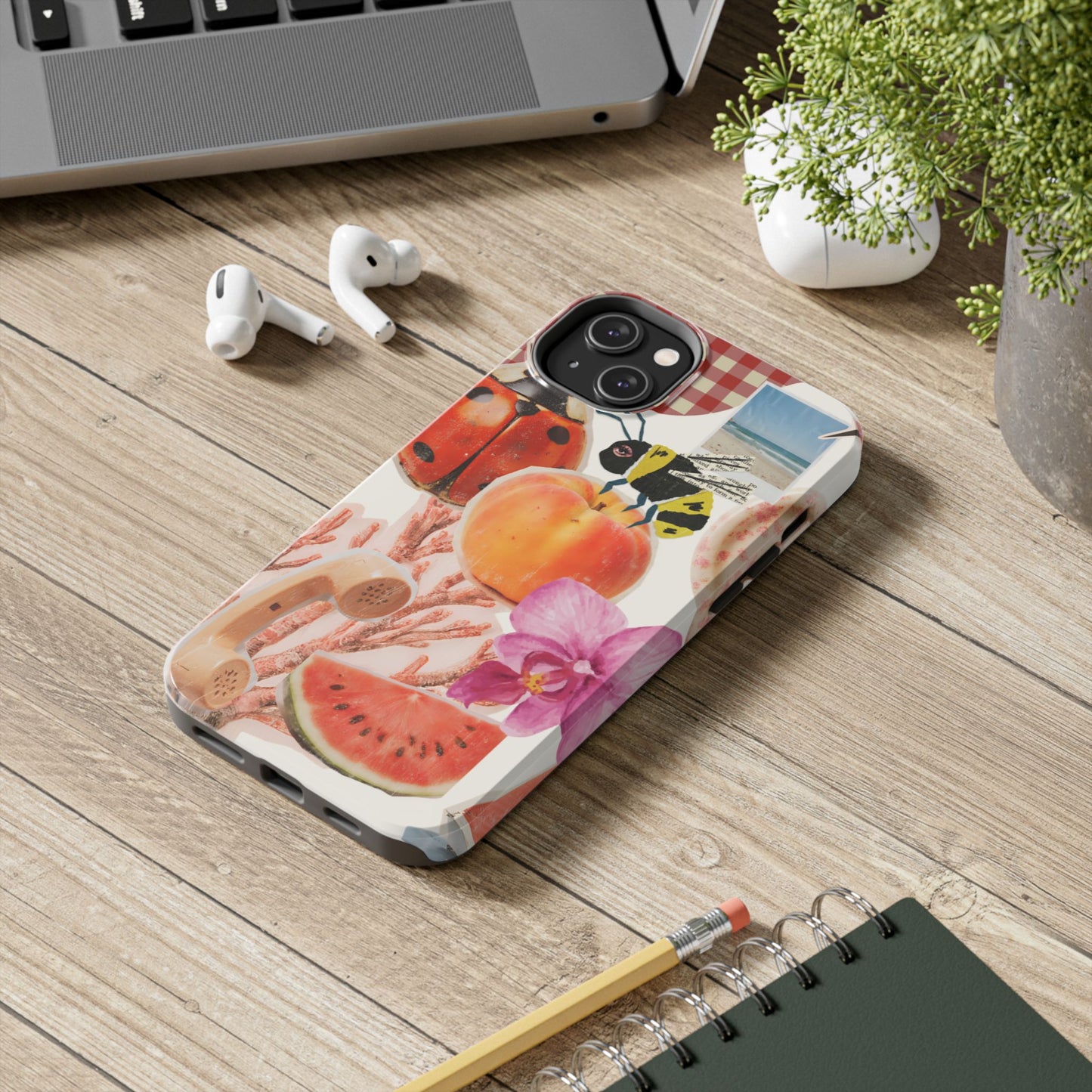The farmers Market — Floral Fruit Collage Tough Phone Case