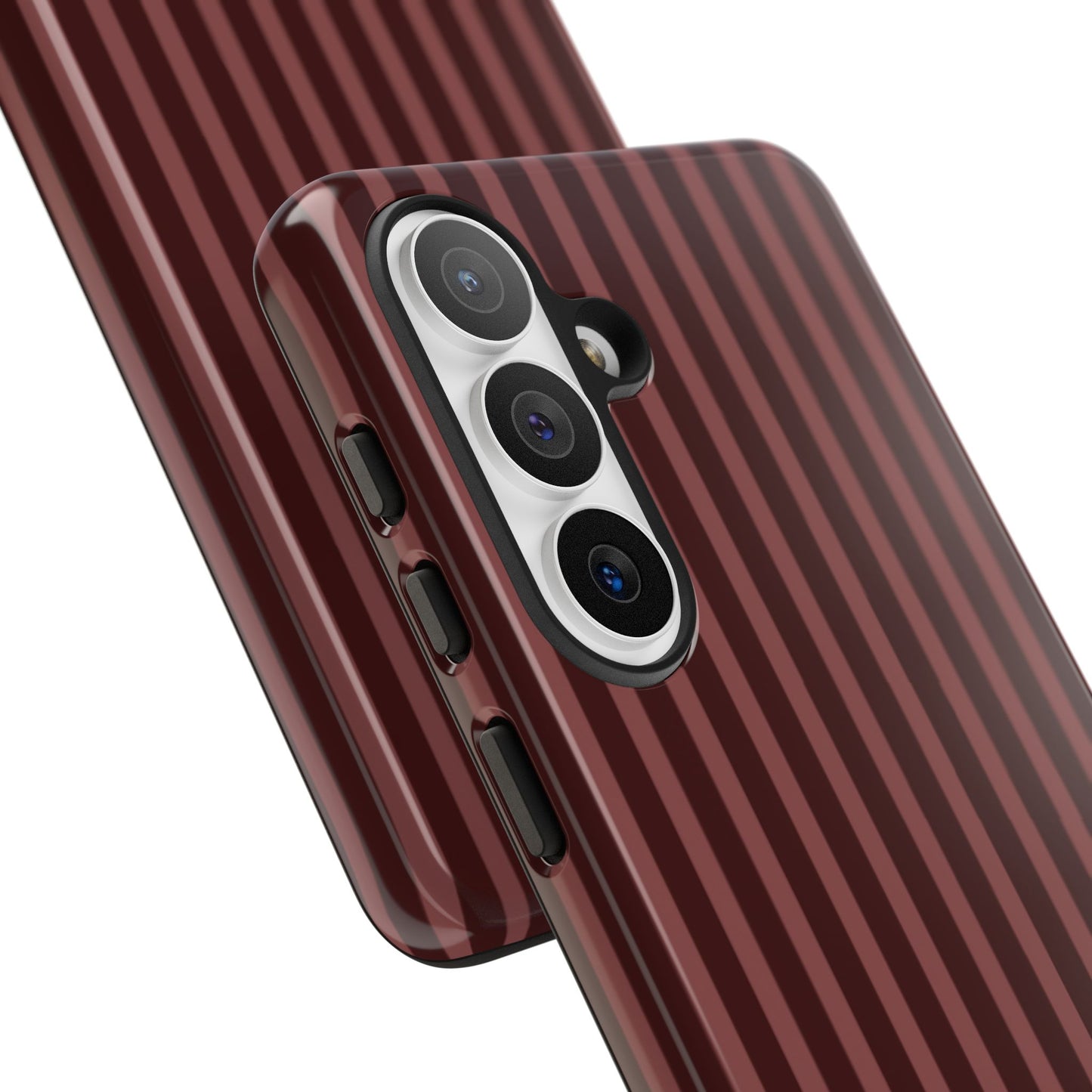 Striped Double Burgundy  — Tough Phone Case