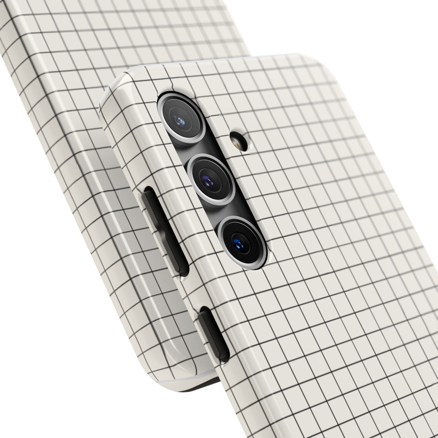 The Architect |Tough Phone Case Minimal Graph Paper Design
