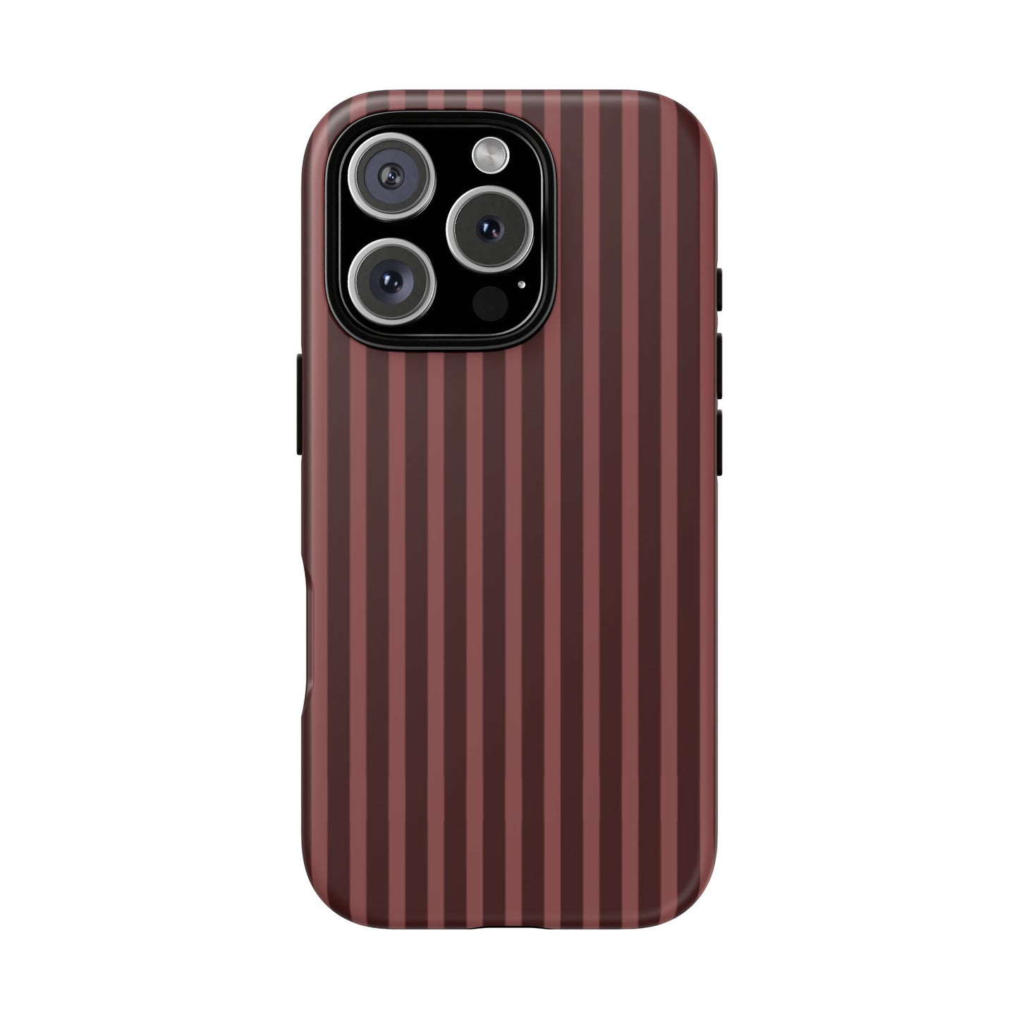 Striped Double Burgundy  — Tough Phone Case