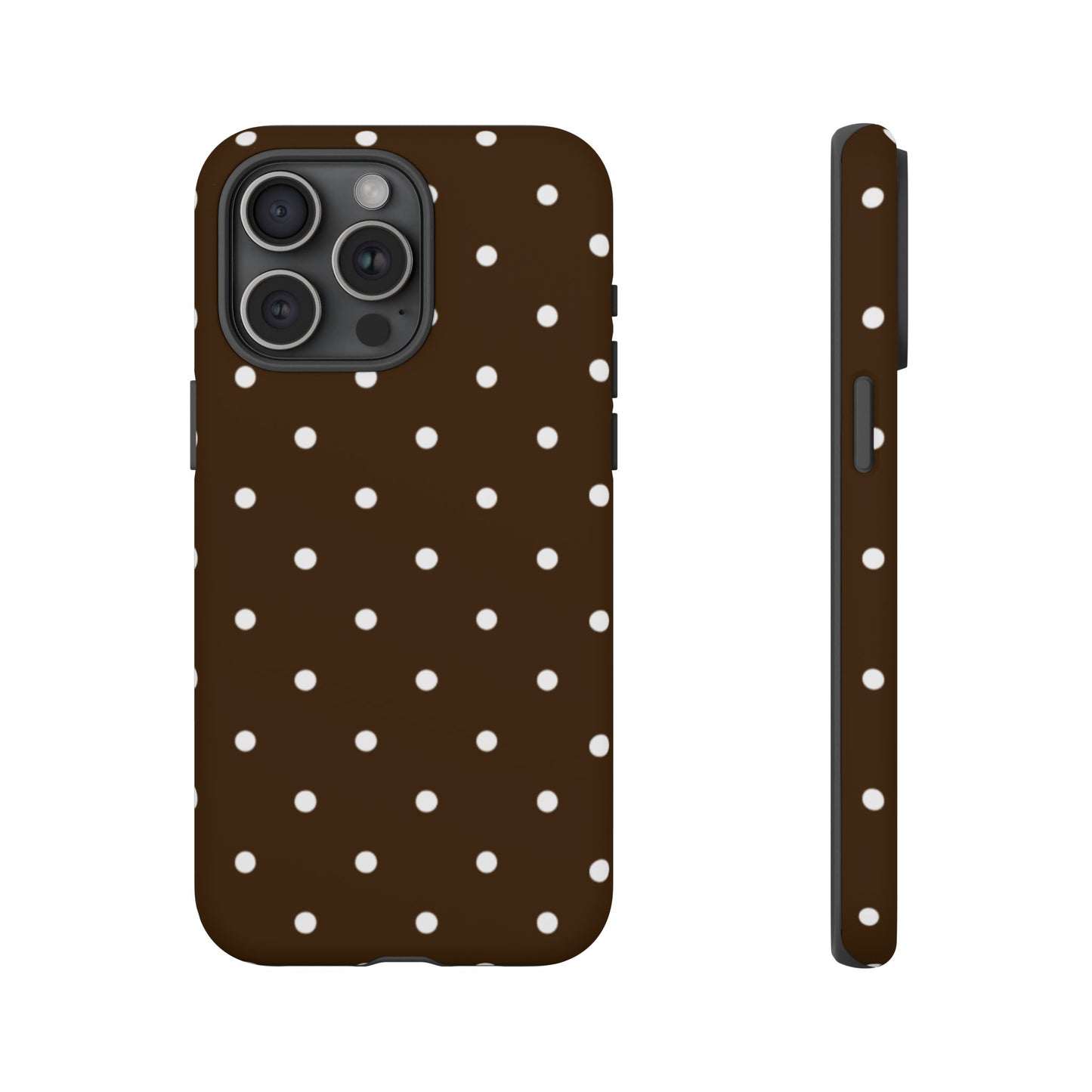 Cacao Polka Dot  — Phone Case Tough Case