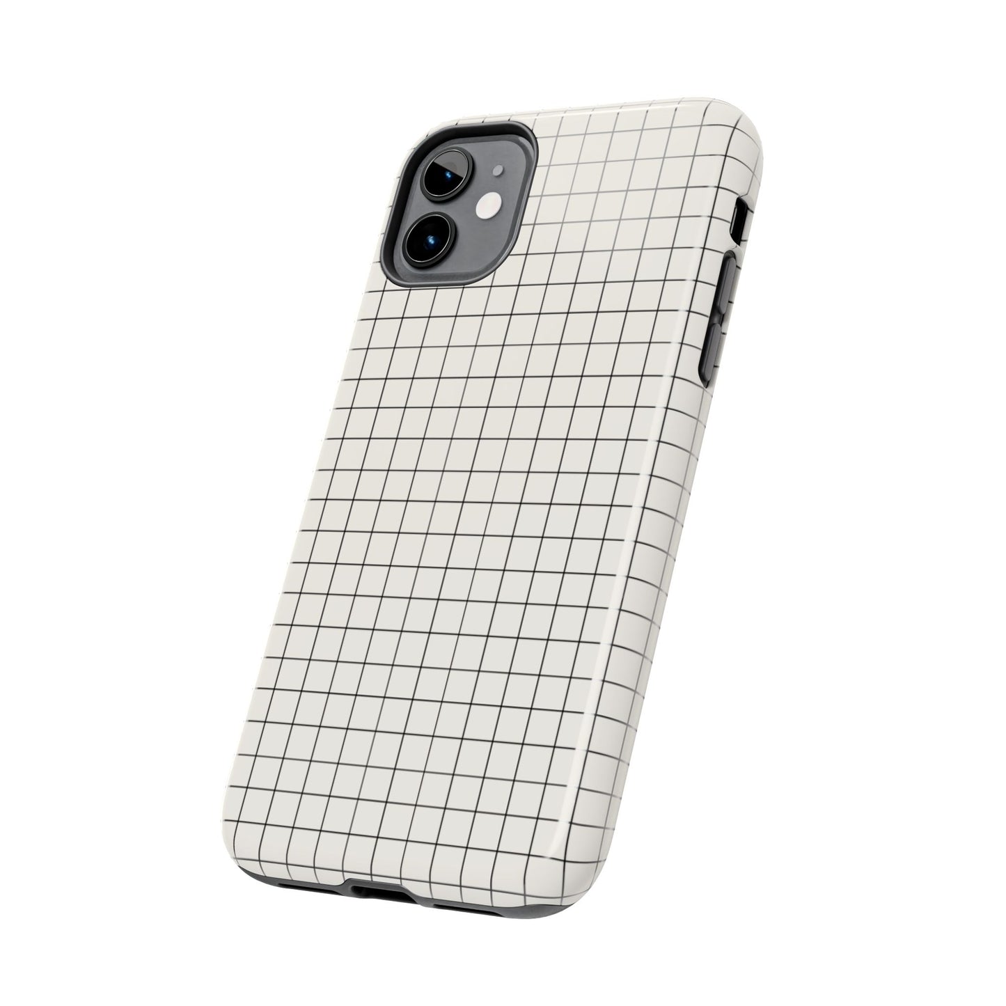 The Architect |Tough Phone Case Minimal Graph Paper Design
