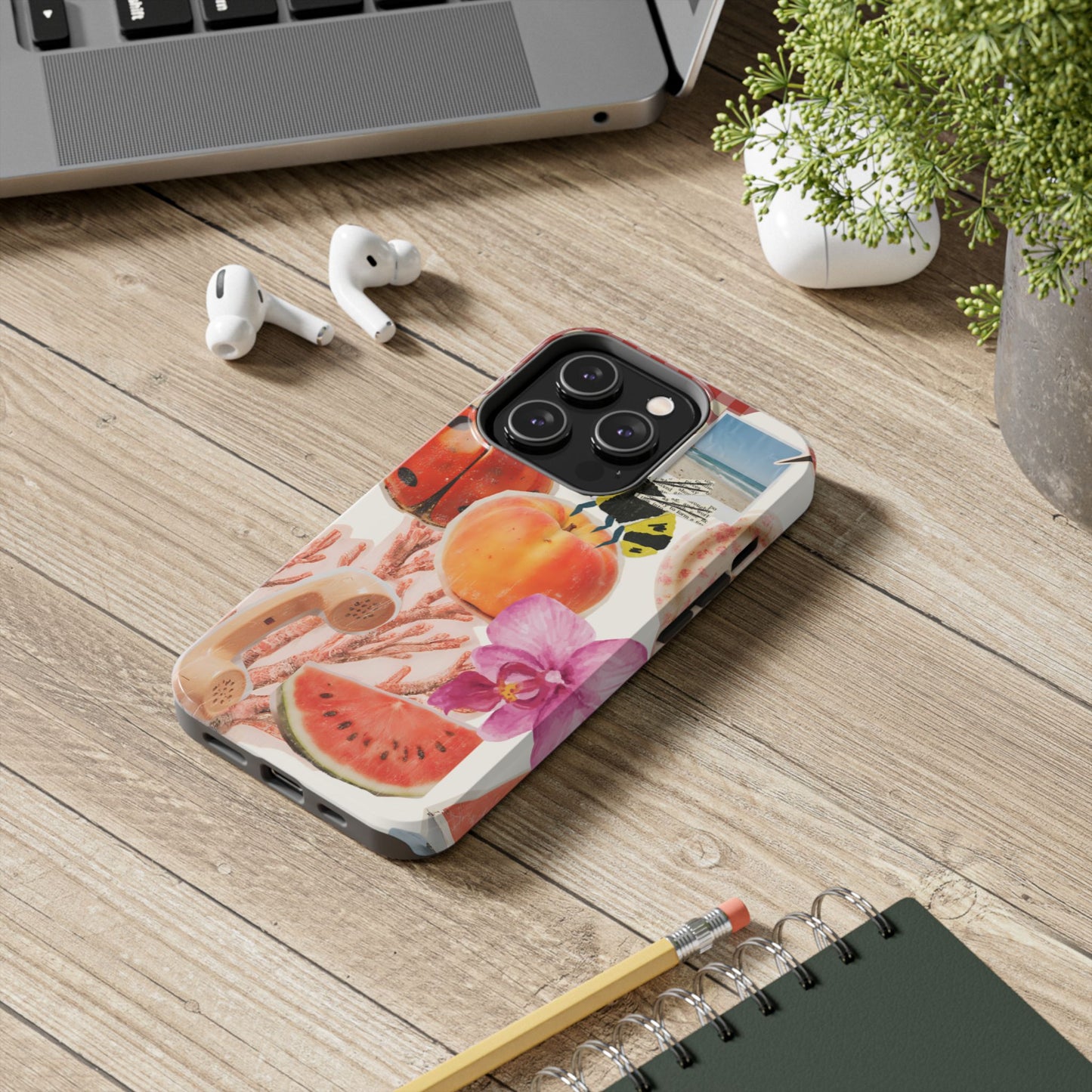 The farmers Market — Floral Fruit Collage Tough Phone Case