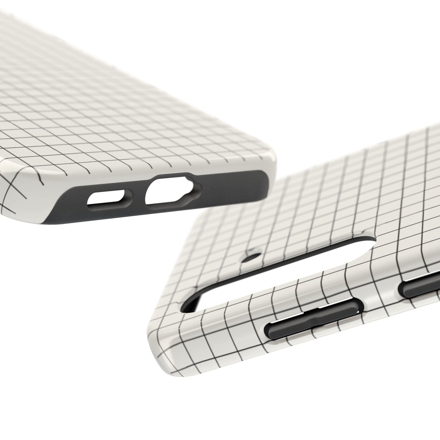 The Architect |Tough Phone Case Minimal Graph Paper Design