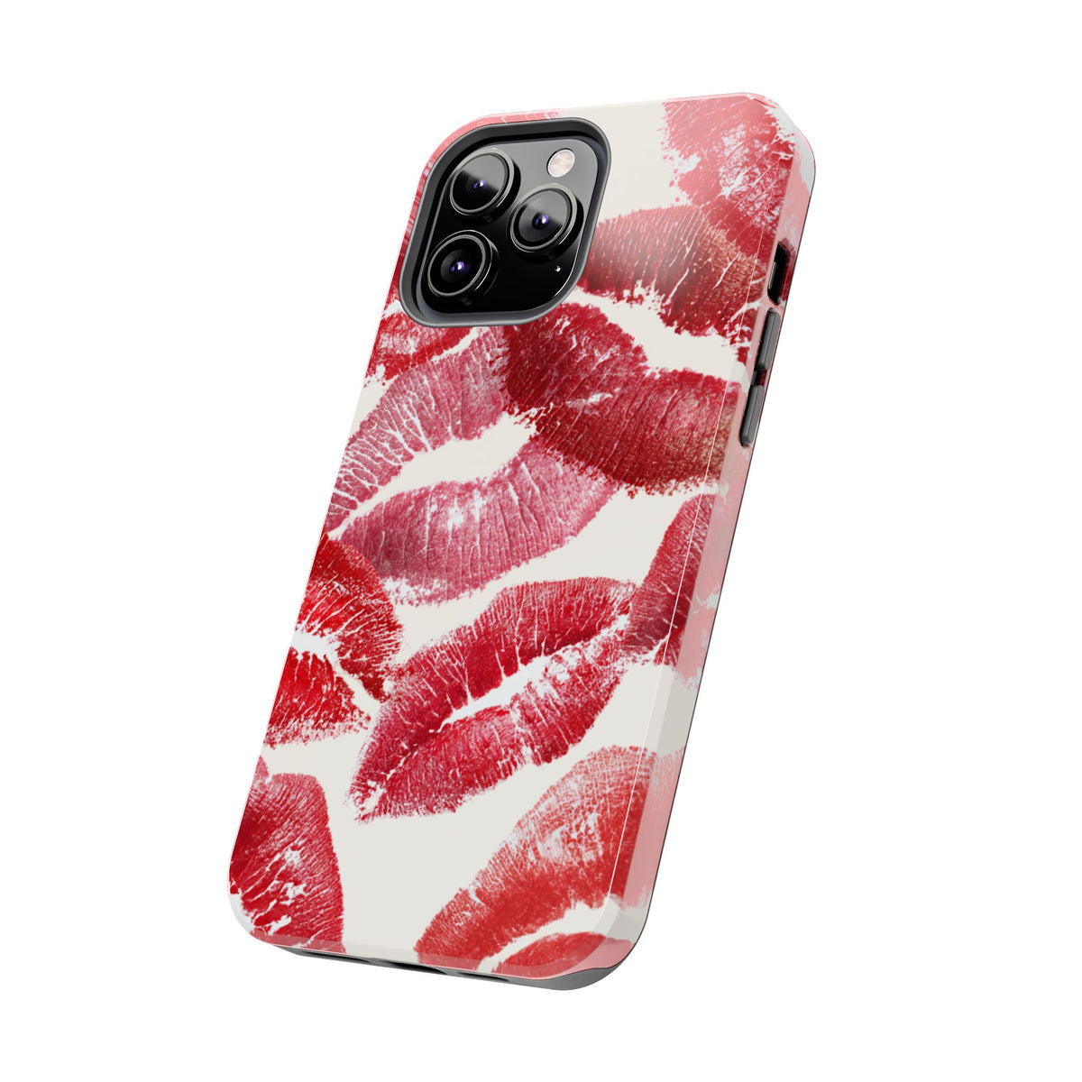 Red Lipstick Kiss Pattern Phone Case | Tough Phone Case