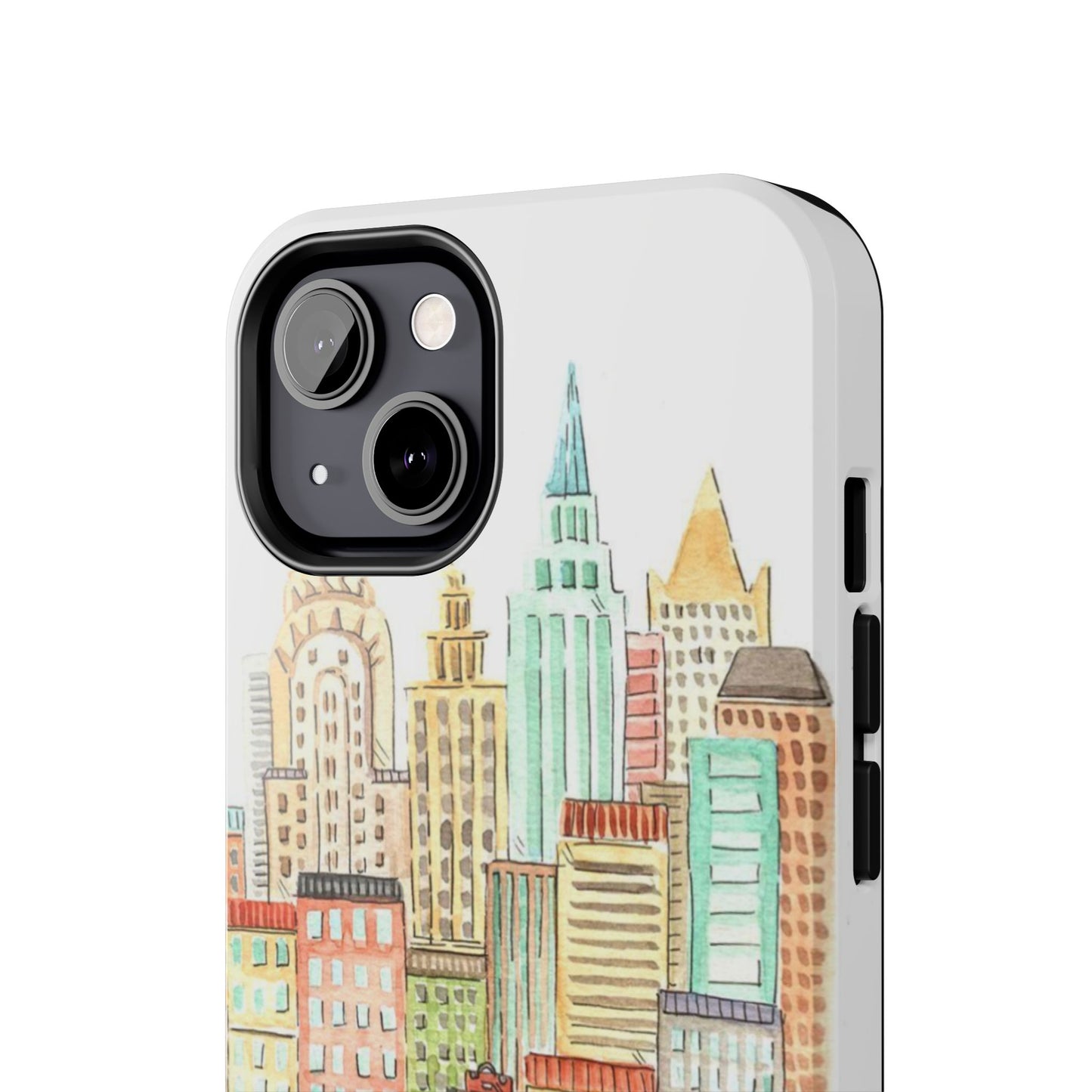 New York – New York Watercolor Skyline Tough Phone Case
