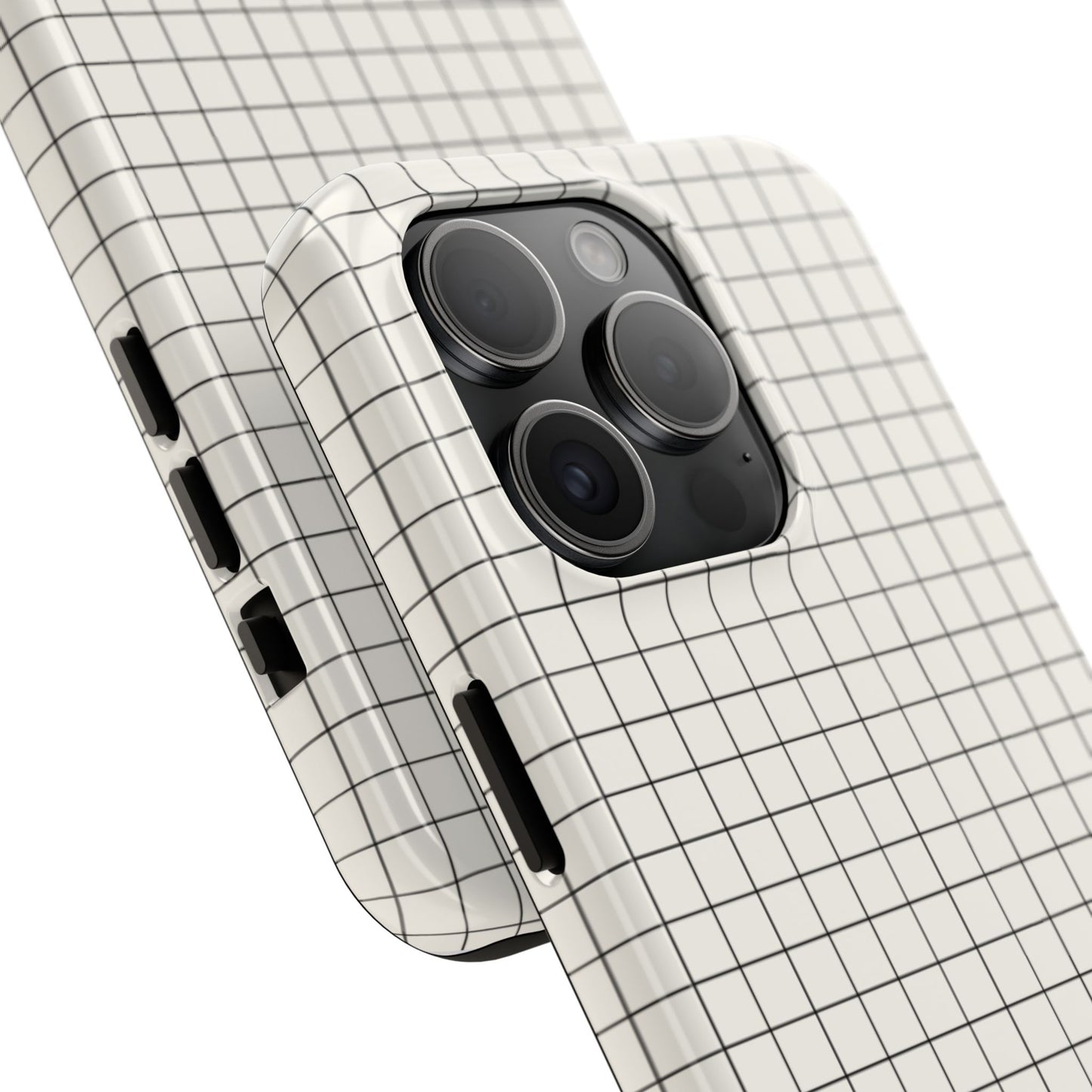 The Architect |Tough Phone Case Minimal Graph Paper Design