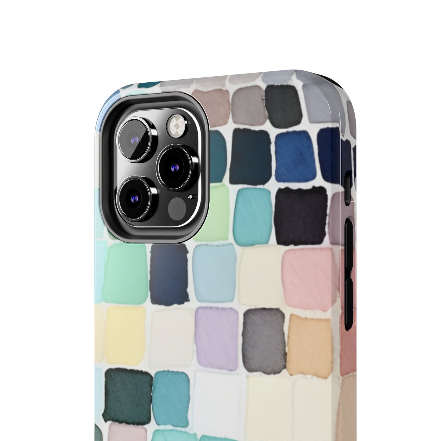 Watercolor —  Abstract Mosaic Tough Phone Case Pastel Tile Protective Cover