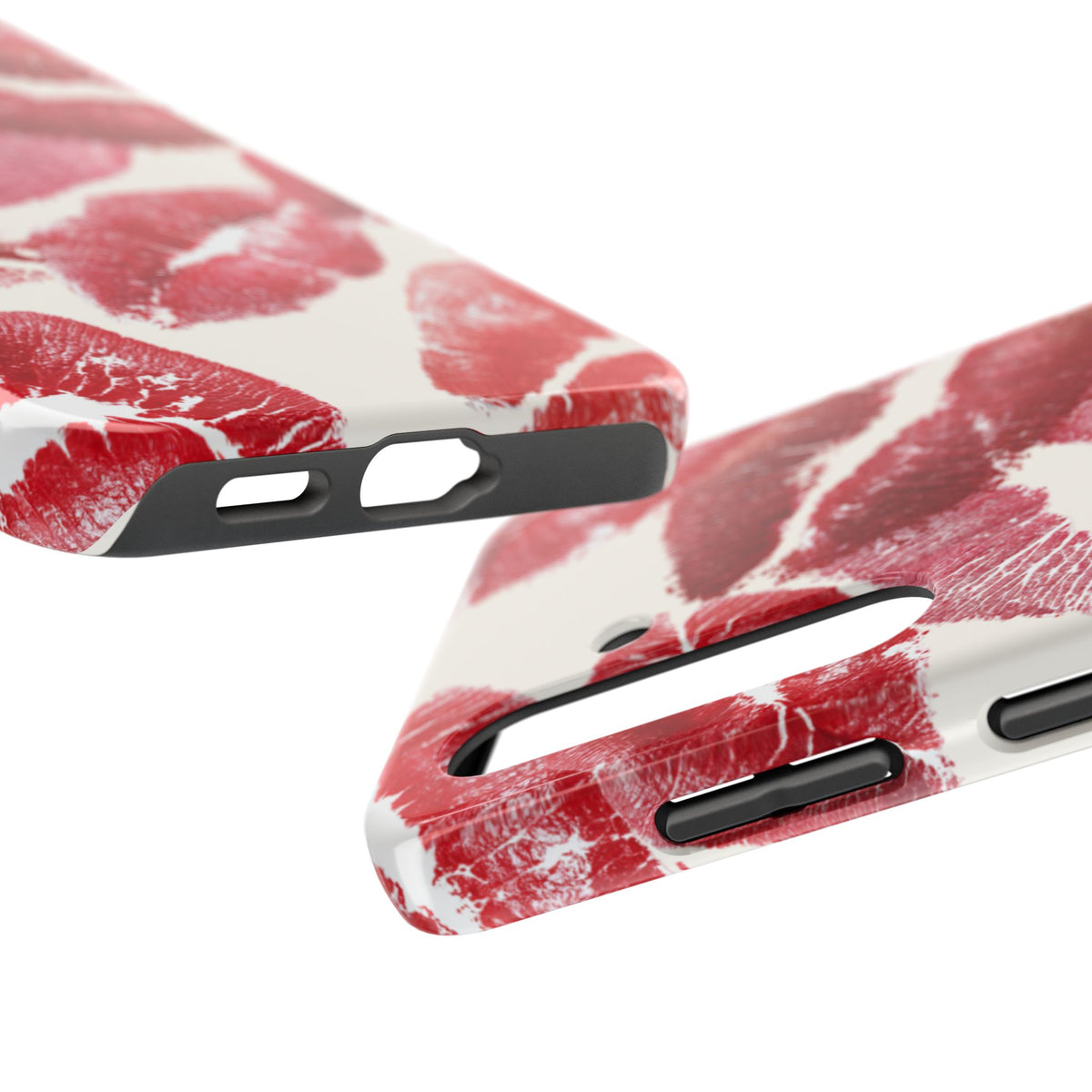 Red Lipstick Kiss Pattern Phone Case | Tough Phone Case