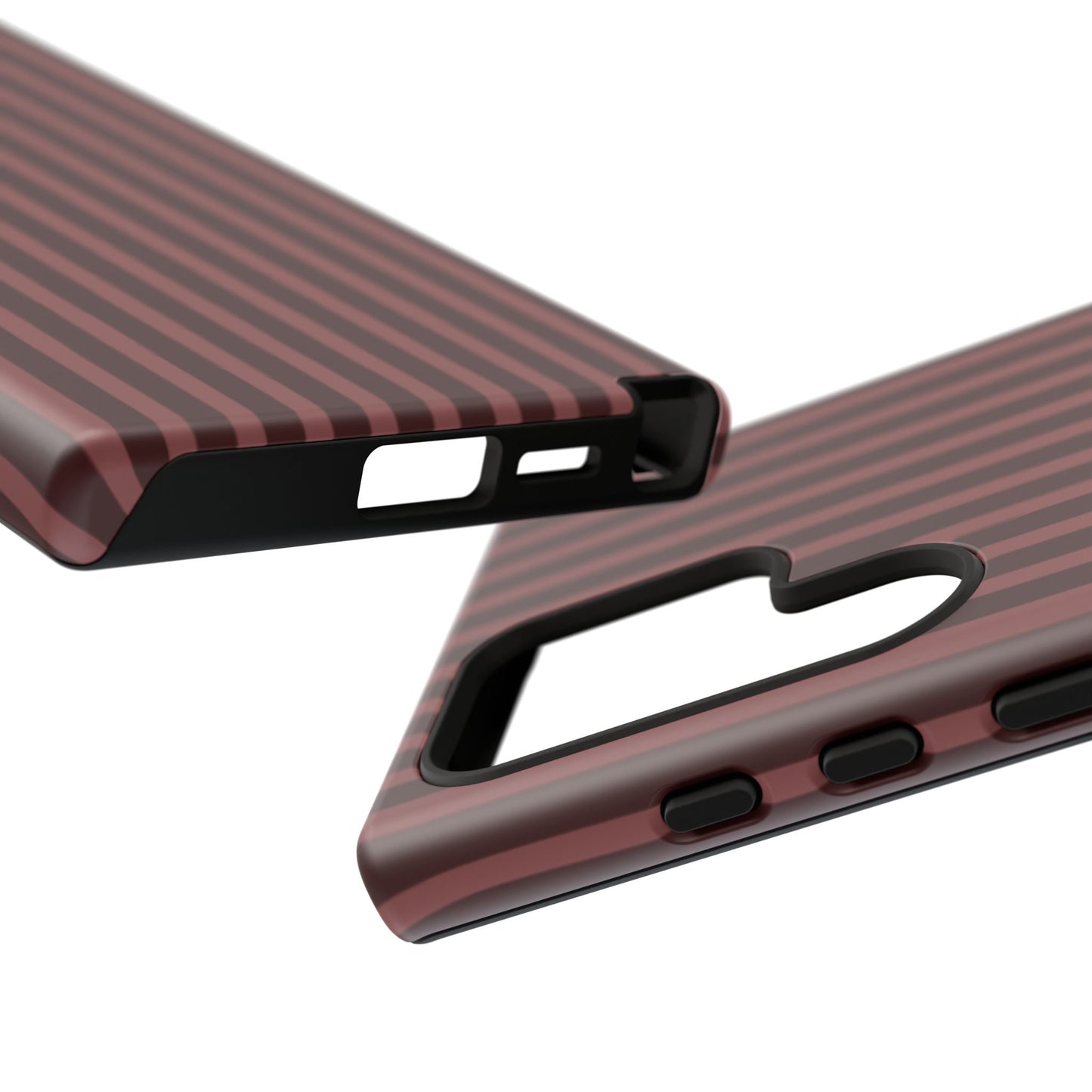Striped Double Burgundy  — Tough Phone Case