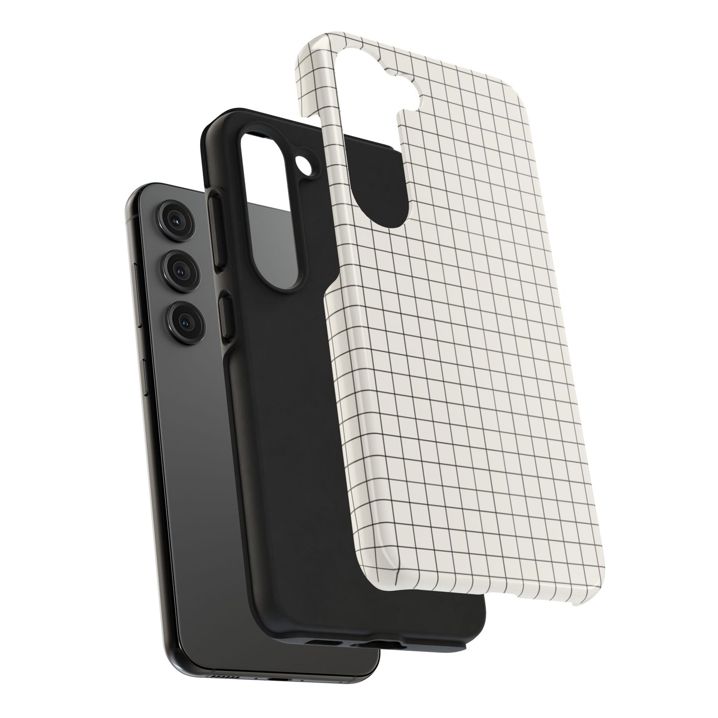 The Architect |Tough Phone Case Minimal Graph Paper Design
