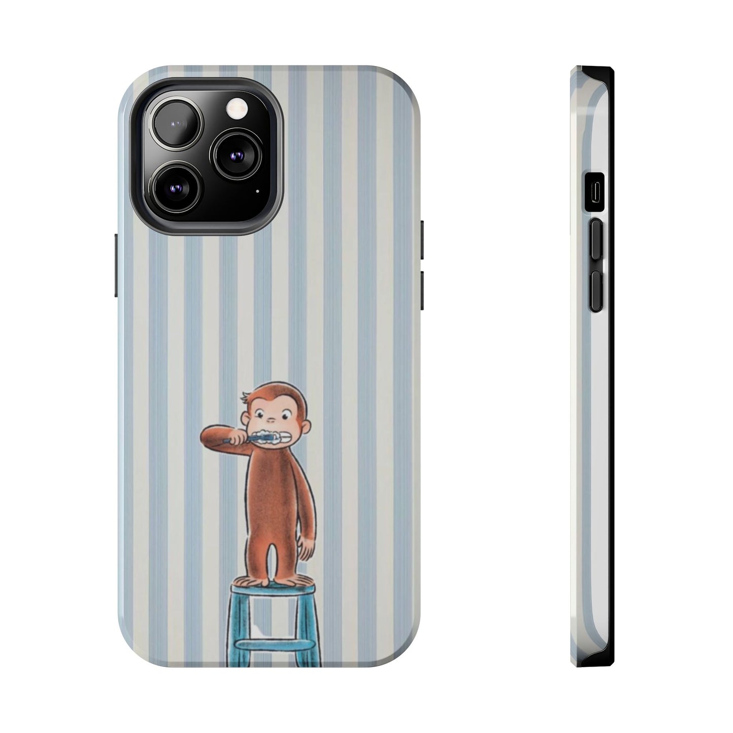 Curious George, Brushing Teeth — Monkey Brushing Tooth Tough Phone Case