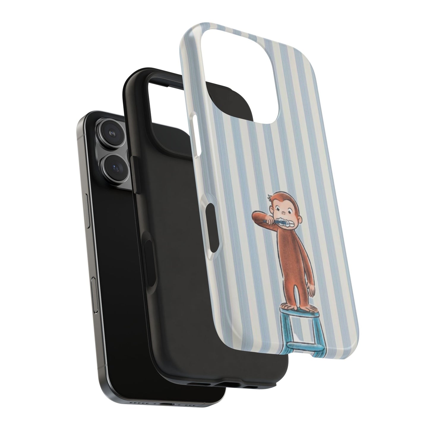 Curious George, Brushing Teeth — Monkey Brushing Tooth Tough Phone Case