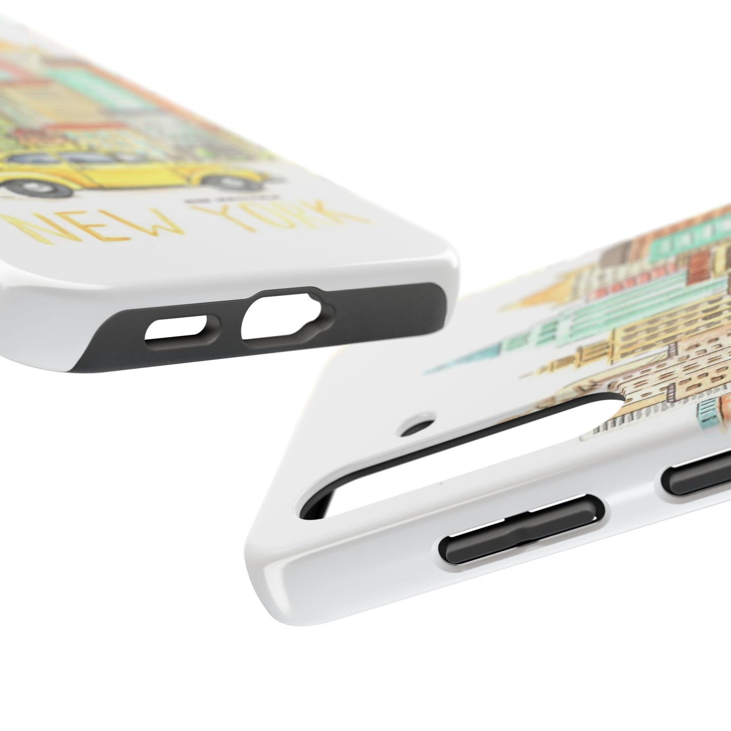New York – New York Watercolor Skyline Tough Phone Case