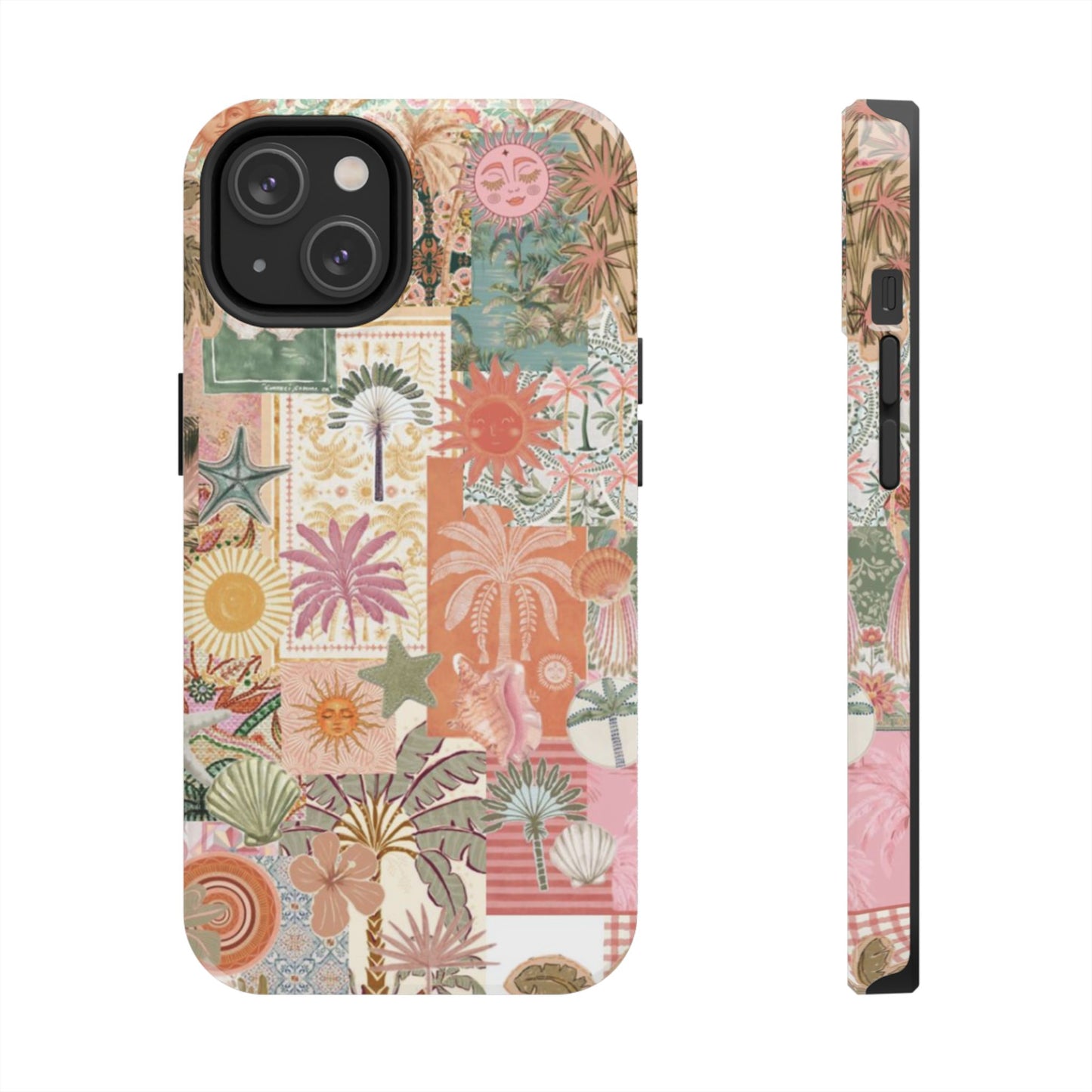 Girls Just Wanna Have Fun! — Tough Phone Case  Retro Tropical Collage iPhone Case