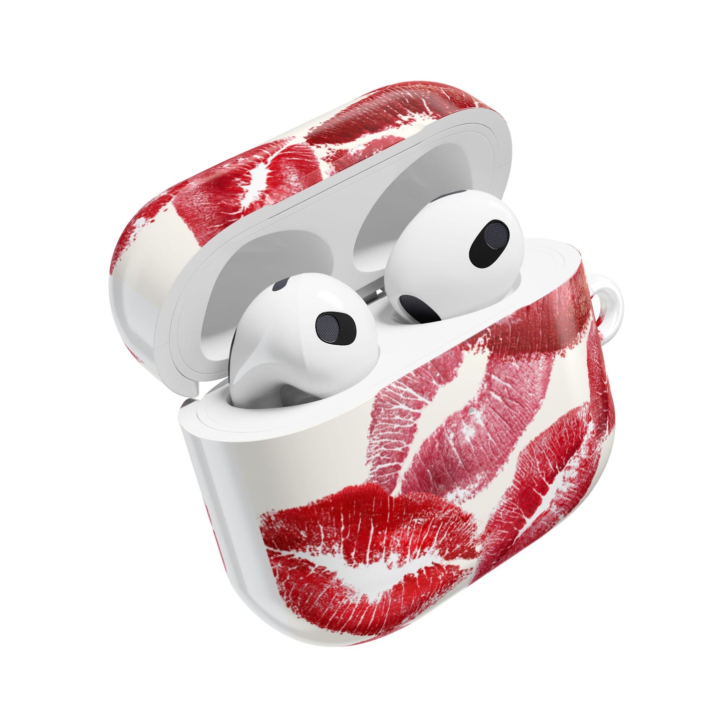 Kissing Booth — Kiss Print AirPod Case Red Lipstick Pattern Protective Cover