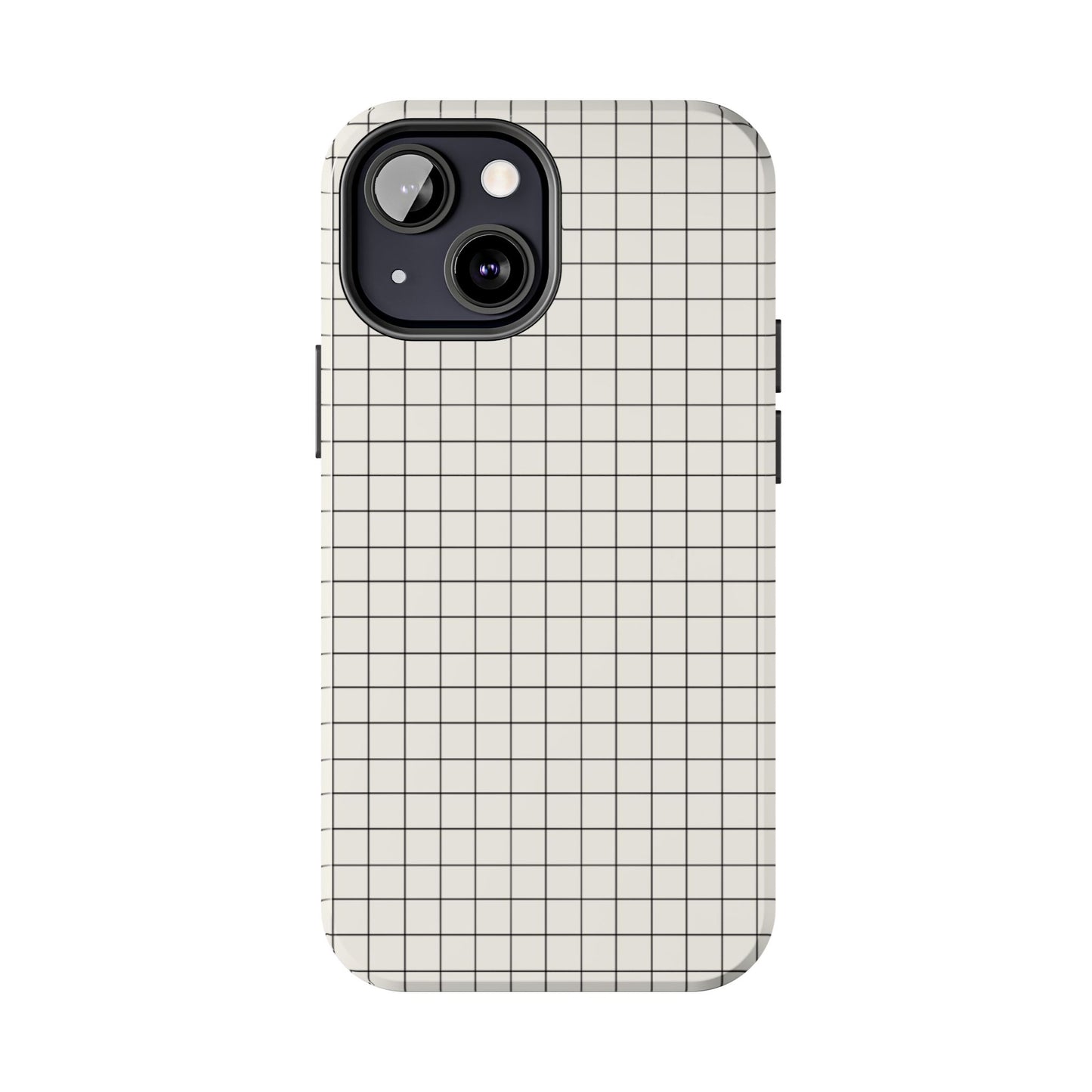 The Architect |Tough Phone Case Minimal Graph Paper Design