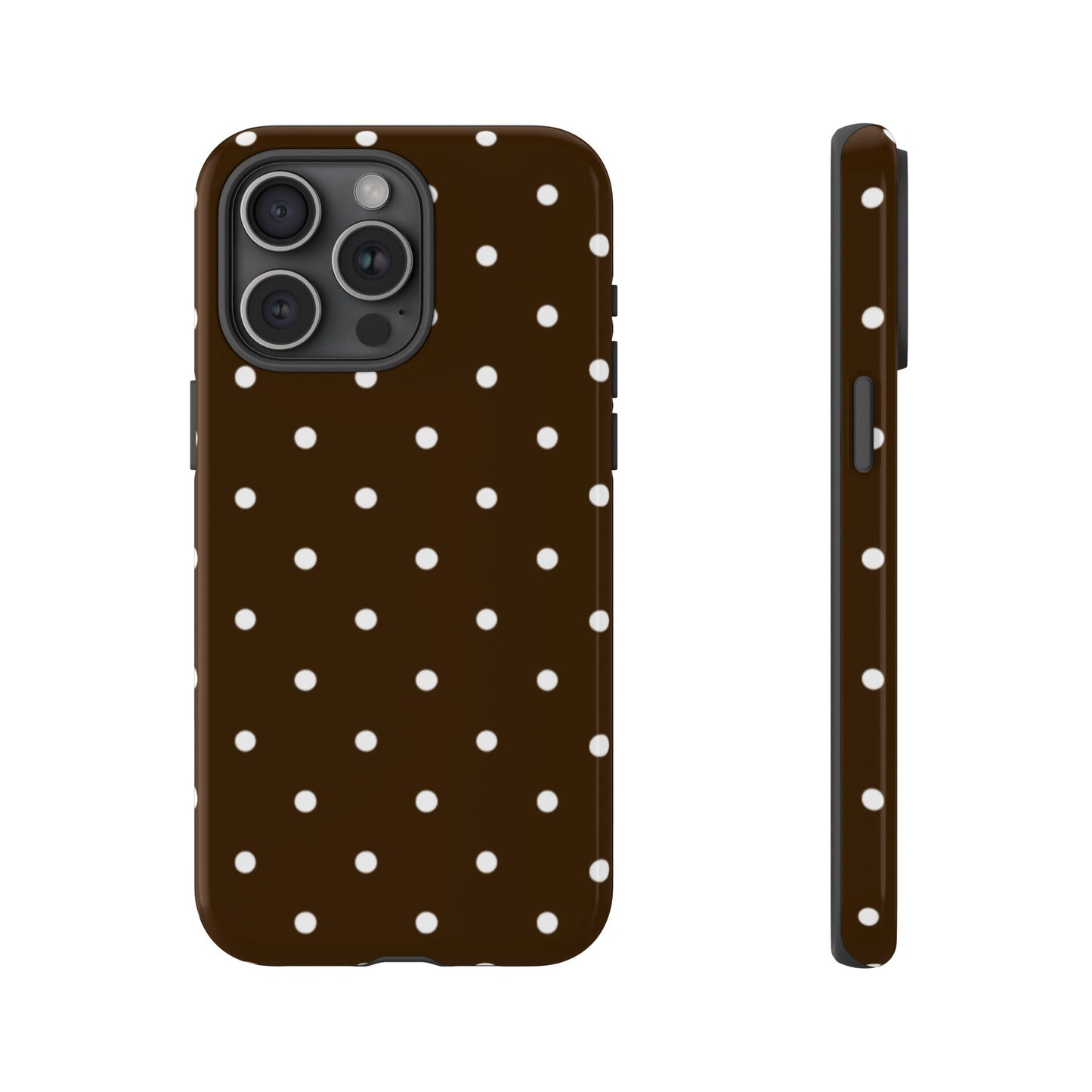 Cacao Polka Dot  — Phone Case Tough Case