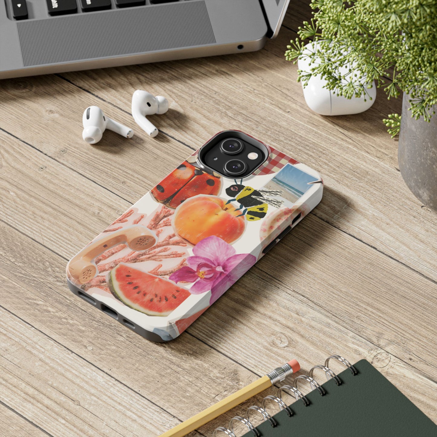 The farmers Market — Floral Fruit Collage Tough Phone Case