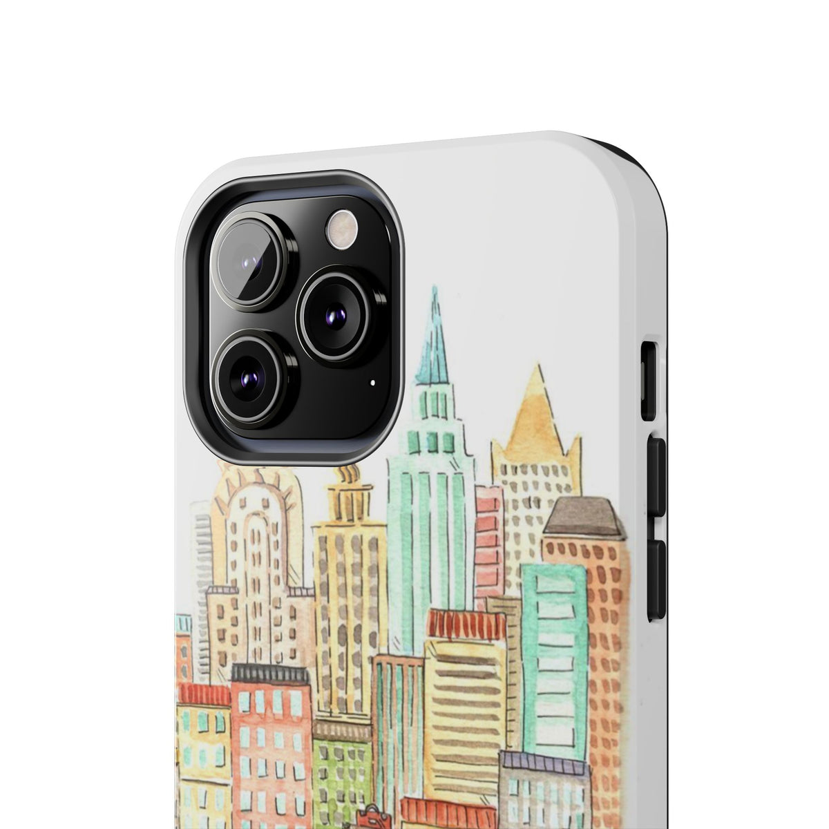 New York – New York Watercolor Skyline Tough Phone Case