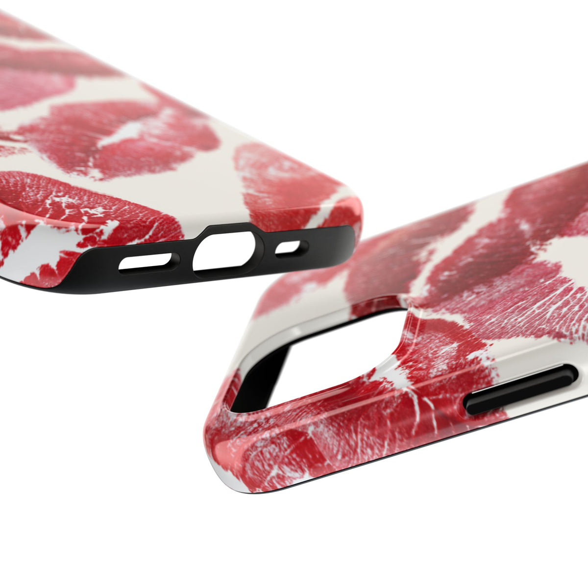 Red Lipstick Kiss Pattern Phone Case | Tough Phone Case