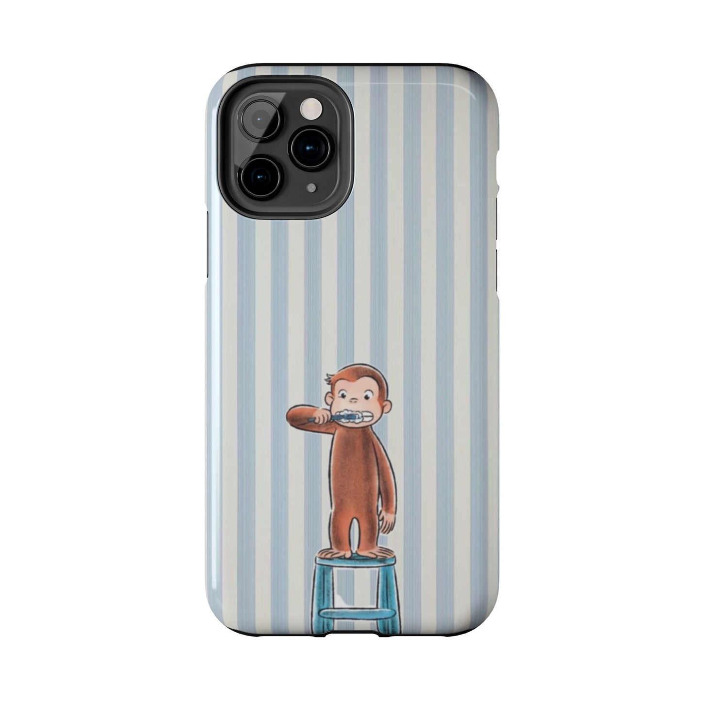 Curious George, Brushing Teeth — Monkey Brushing Tooth Tough Phone Case