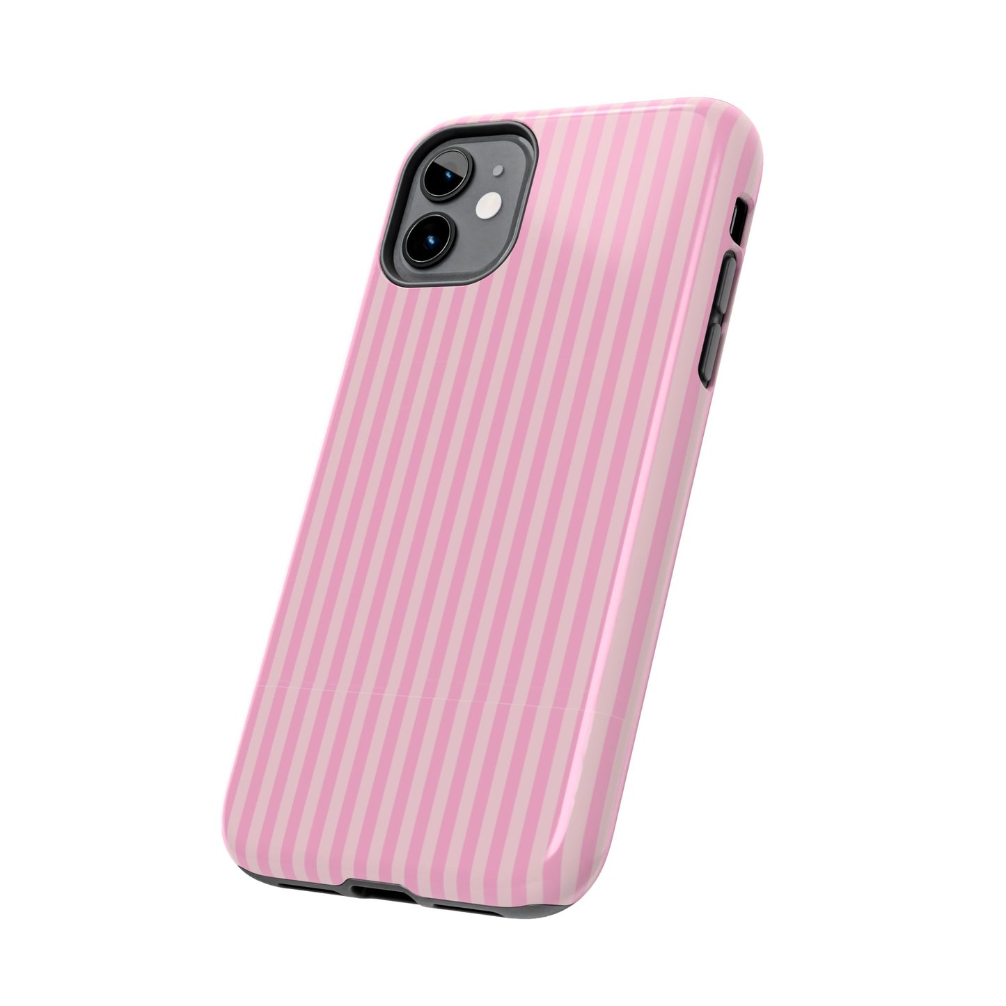 Pretty In Pink  – Pink Vertical Stripe Tough Phone Case