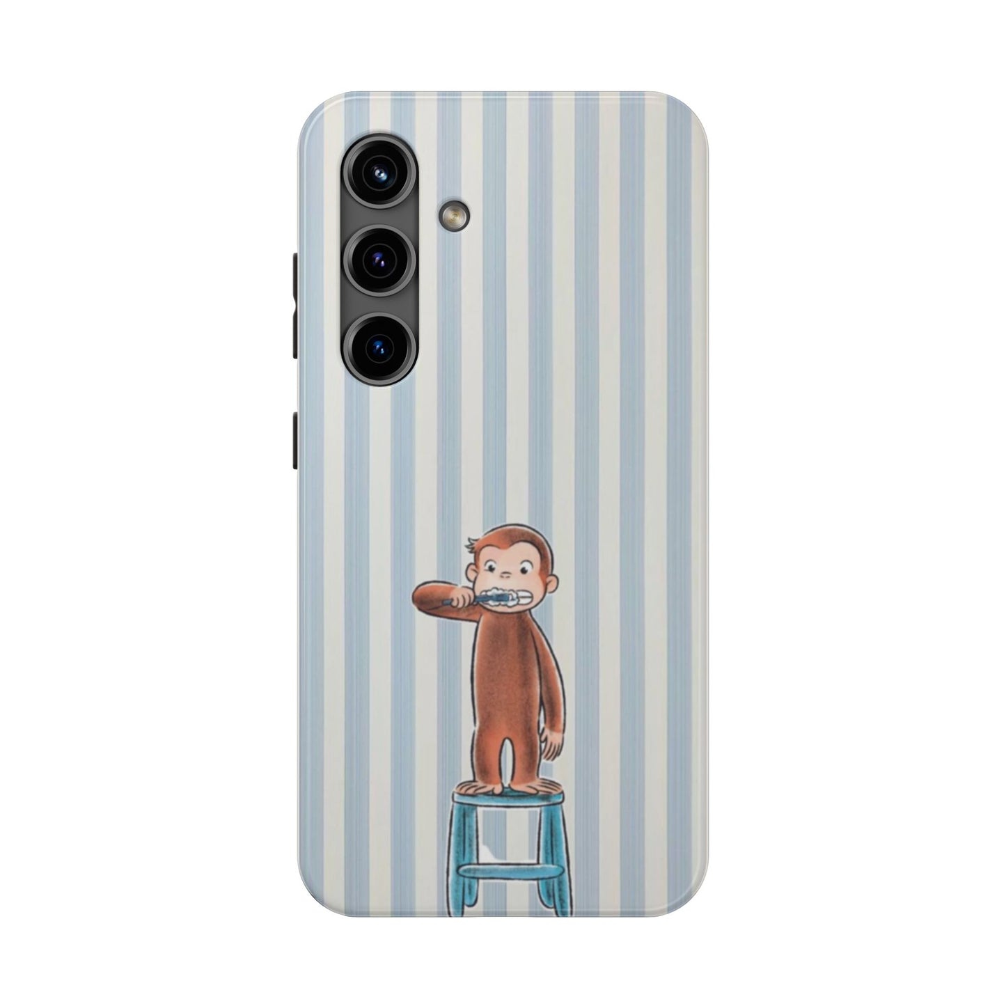 Curious George, Brushing Teeth — Monkey Brushing Tooth Tough Phone Case