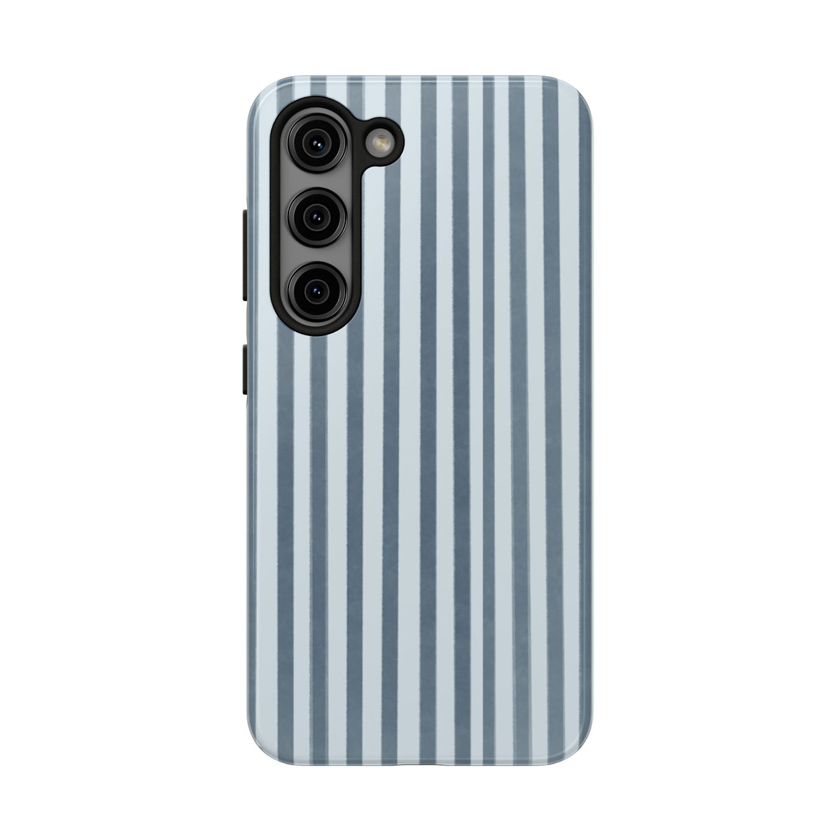 Rainy Day – Striped Tough Phone Case Blue Vertical Stripes,
