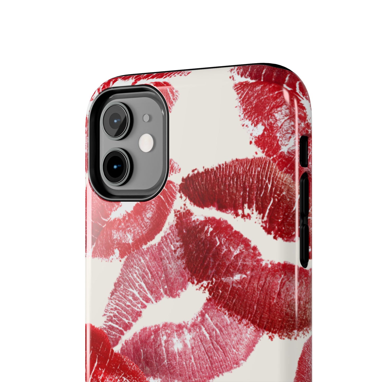 Red Lipstick Kiss Pattern Phone Case | Tough Phone Case