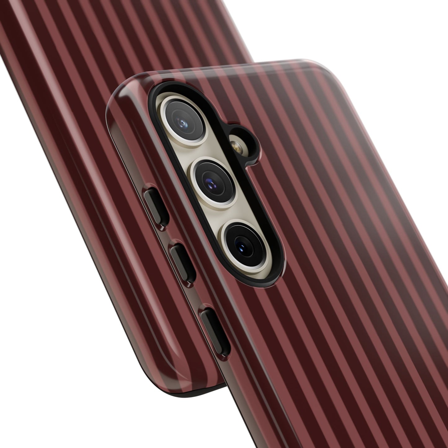 Striped Double Burgundy  — Tough Phone Case