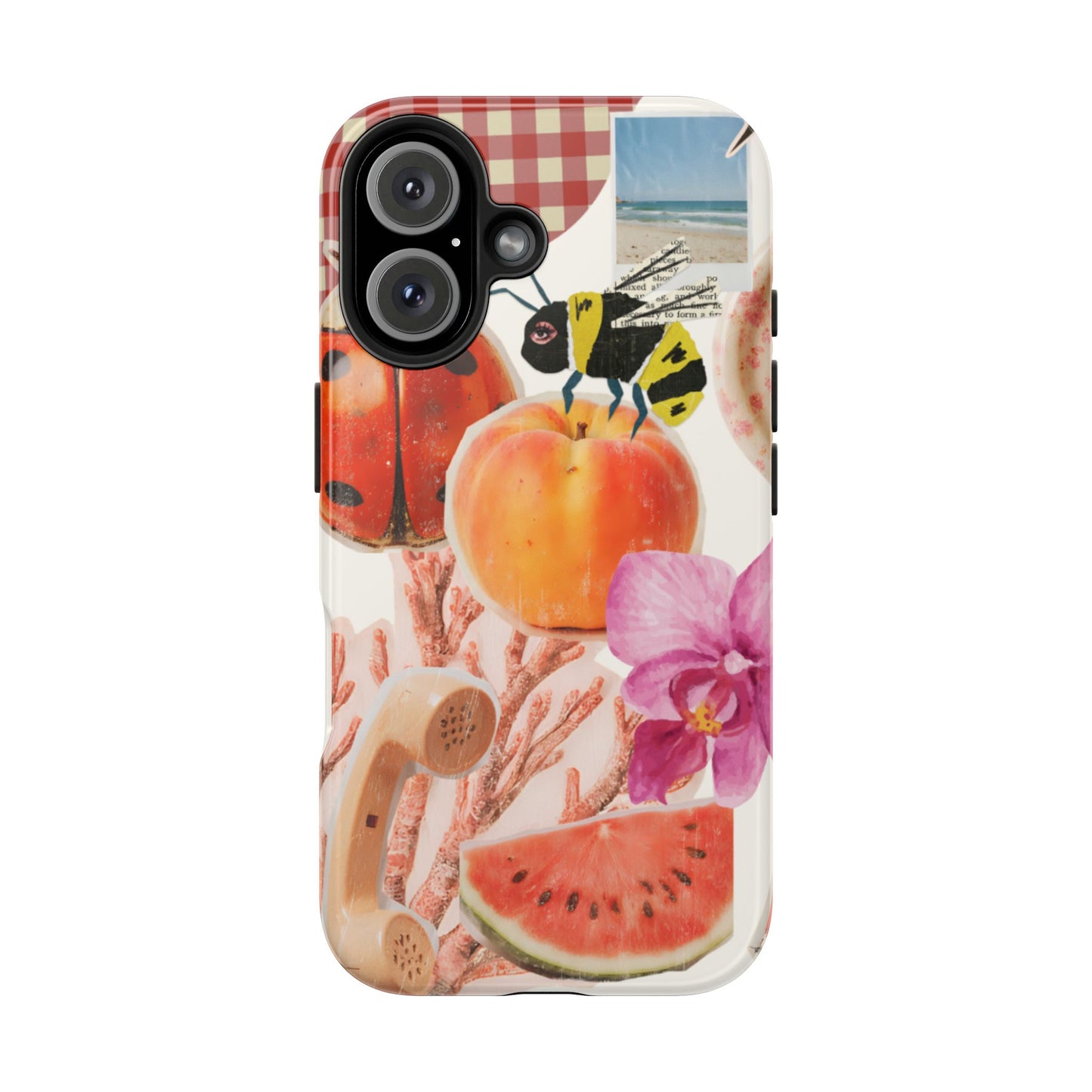 The farmers Market — Floral Fruit Collage Tough Phone Case